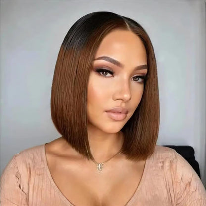 Real Lace Wig - Short Straight Wave 100% Human Hair