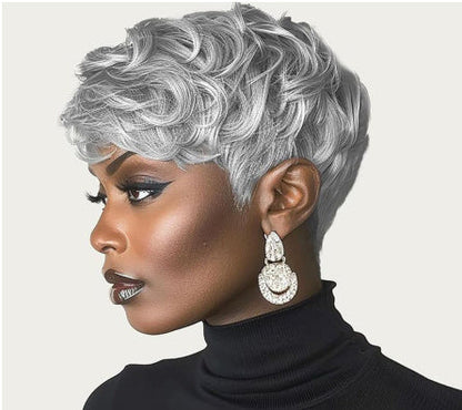 Short Curly Layered Wig