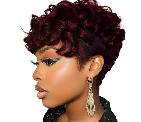 Short Curly Layered Wig