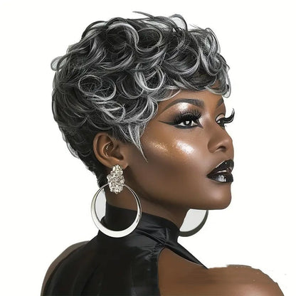 Short Curly Layered Wig