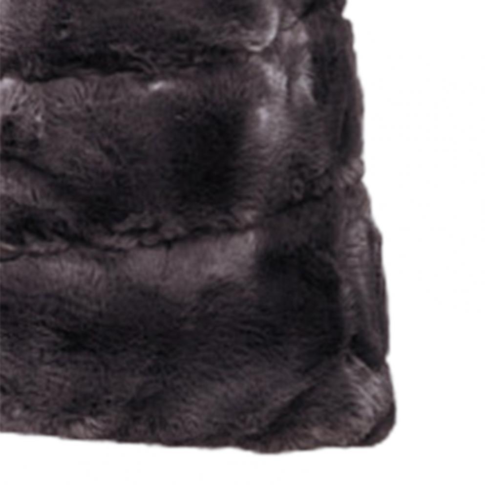 Veste en fausse fourrure pour femme, couleur unie, col rond, épais, col ras du cou