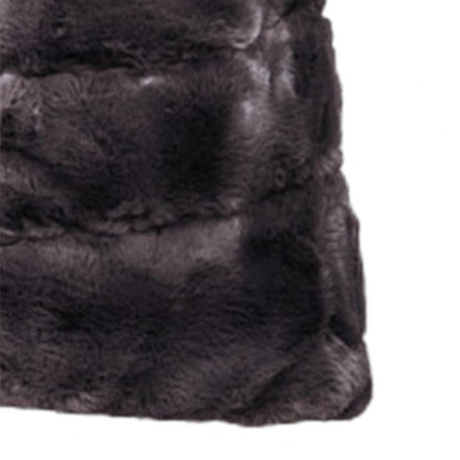 Veste en fausse fourrure pour femme, couleur unie, col rond, épais, col ras du cou