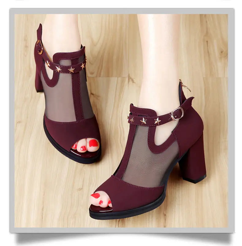 Chaussures d'été à talons hauts pour femmes