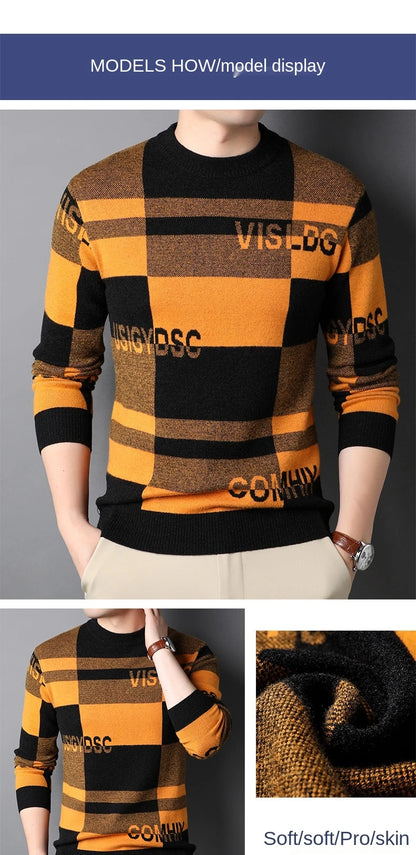 Pull en tricot de luxe pour homme