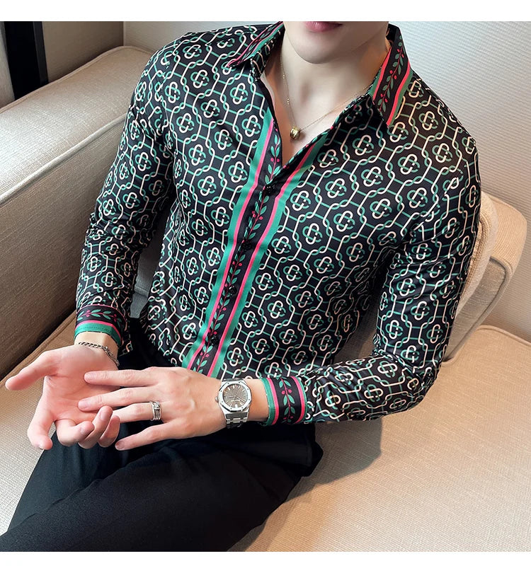 Luxus Herrenhemden, modisch, gestreift