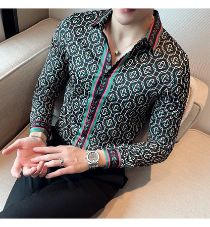 Luxus Herrenhemden, modisch, gestreift