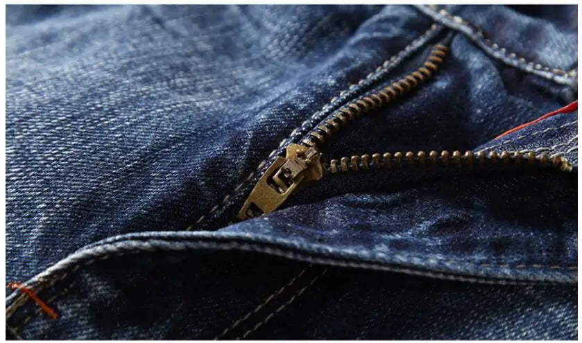 Short en jean bleu extensible pour homme