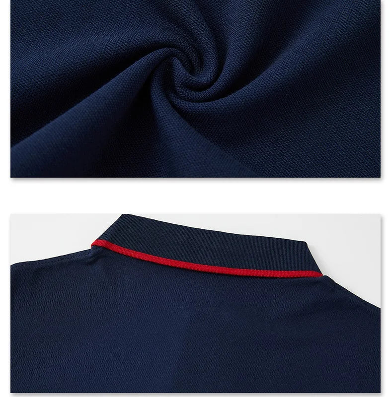 Polo d'été en coton respirant pour homme