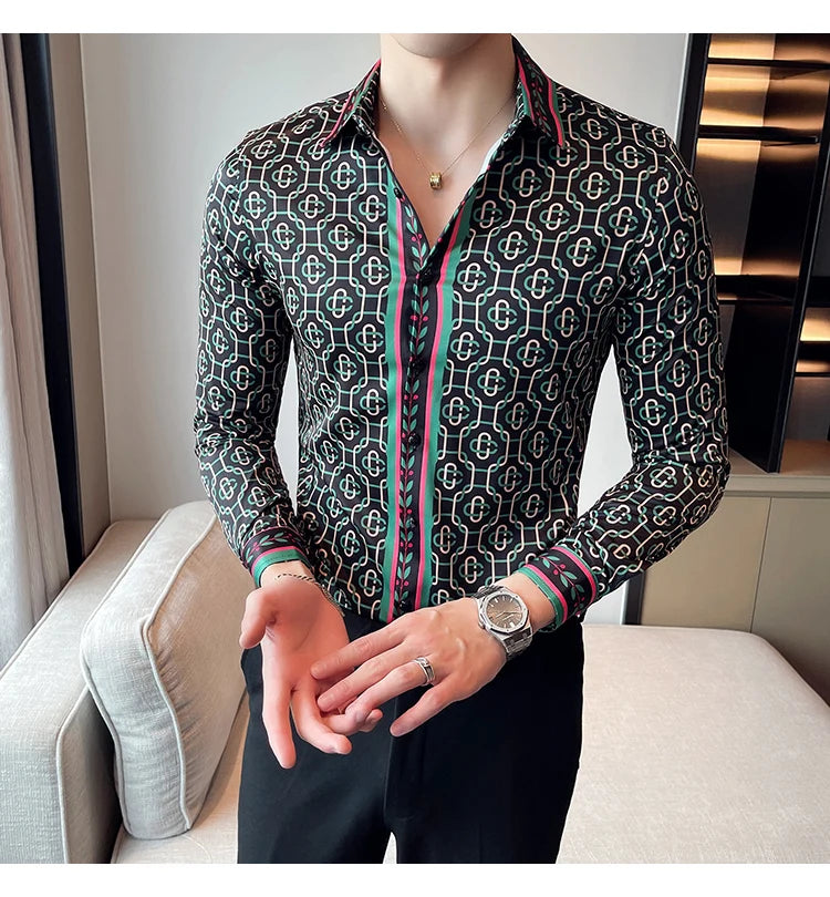 Luxus Herrenhemden, modisch, gestreift