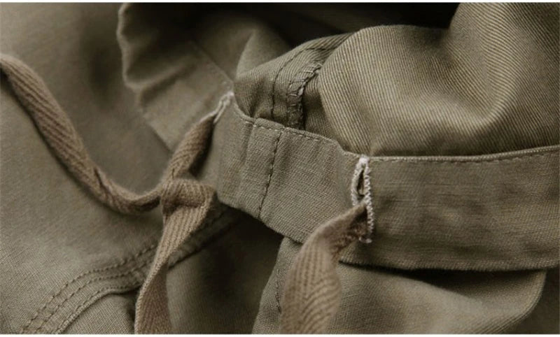 Men's Cargo Pants Casual Cotton Multi Pockets Military Tactical Pants Overalls Army Straight Slacks Long Trousers Plus Size 44