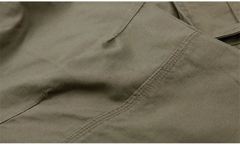 Men's Cargo Pants Casual Cotton Multi Pockets Military Tactical Pants Overalls Army Straight Slacks Long Trousers Plus Size 44