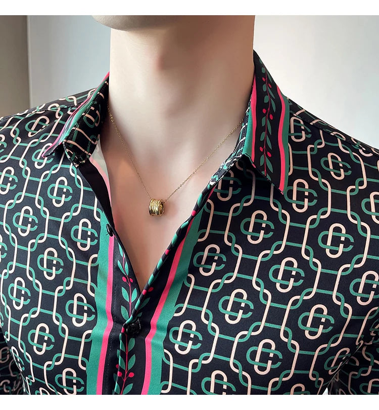 Luxus Herrenhemden, modisch, gestreift