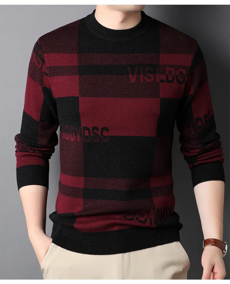 Pull en tricot de luxe pour homme