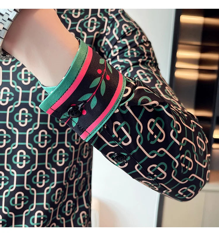 Luxus Herrenhemden, modisch, gestreift