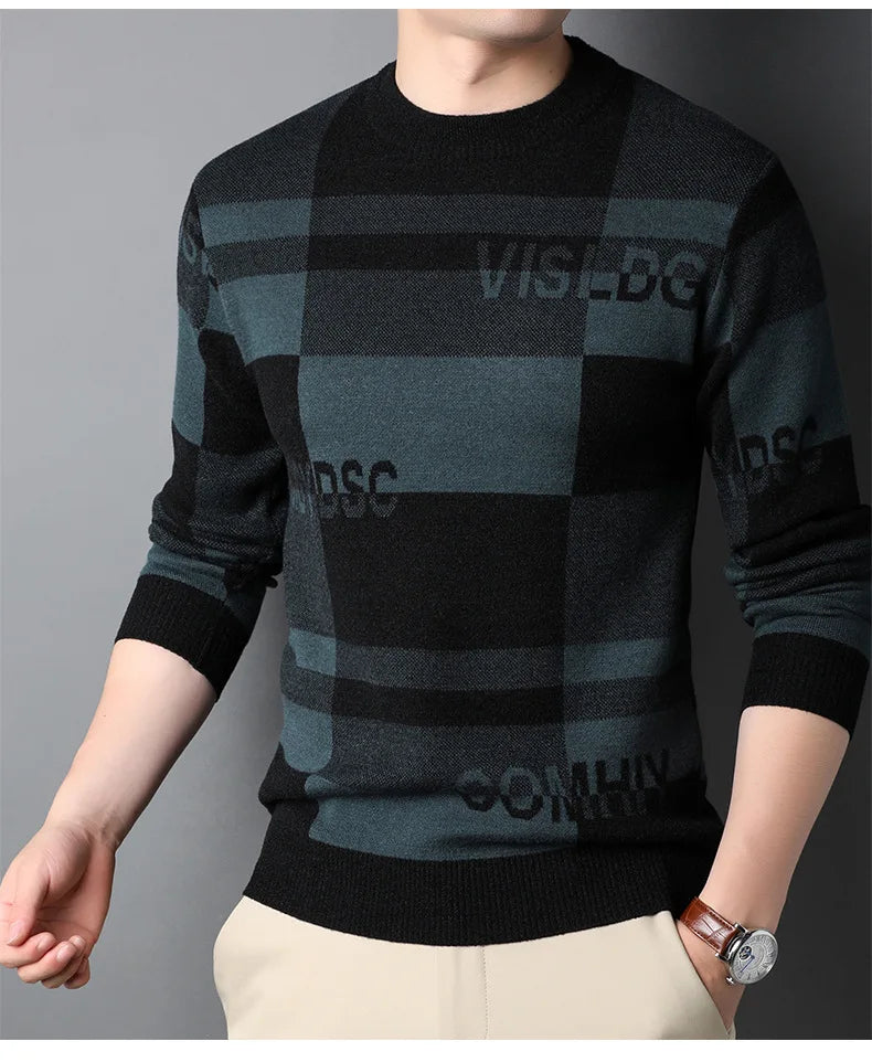 Pull en tricot de luxe pour homme