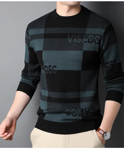 Pull en tricot de luxe pour homme