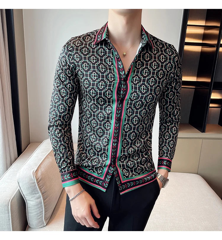 Luxus Herrenhemden, modisch, gestreift