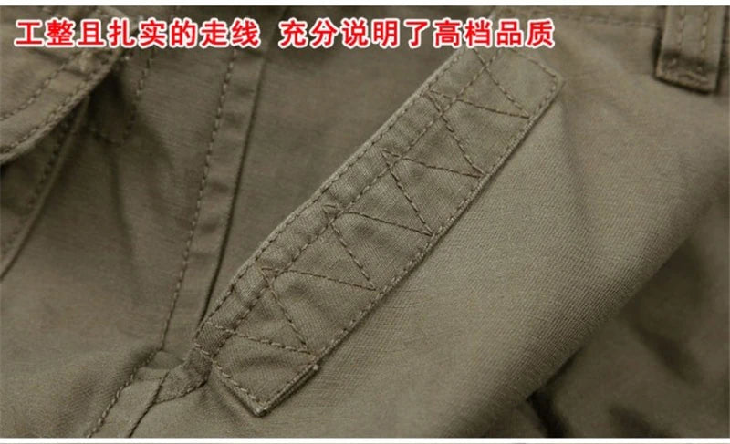 Pantalon cargo décontracté en coton pour homme