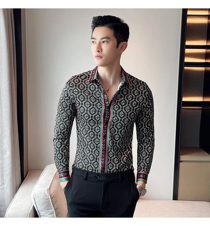 Luxus Herrenhemden, modisch, gestreift