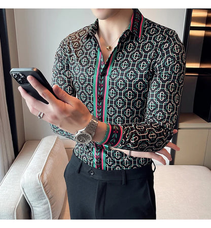 Luxus Herrenhemden, modisch, gestreift