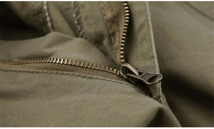 Men's Cargo Pants Casual Cotton Multi Pockets Military Tactical Pants Overalls Army Straight Slacks Long Trousers Plus Size 44