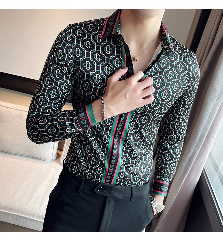 Luxus Herrenhemden, modisch, gestreift