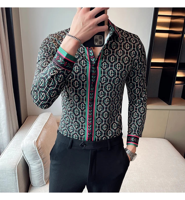 Luxus Herrenhemden, modisch, gestreift