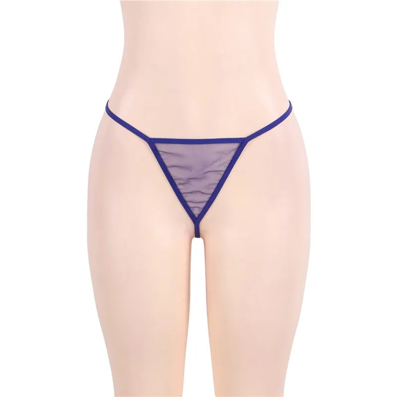 Robe de nuit sexy grande taille transparente pour femme