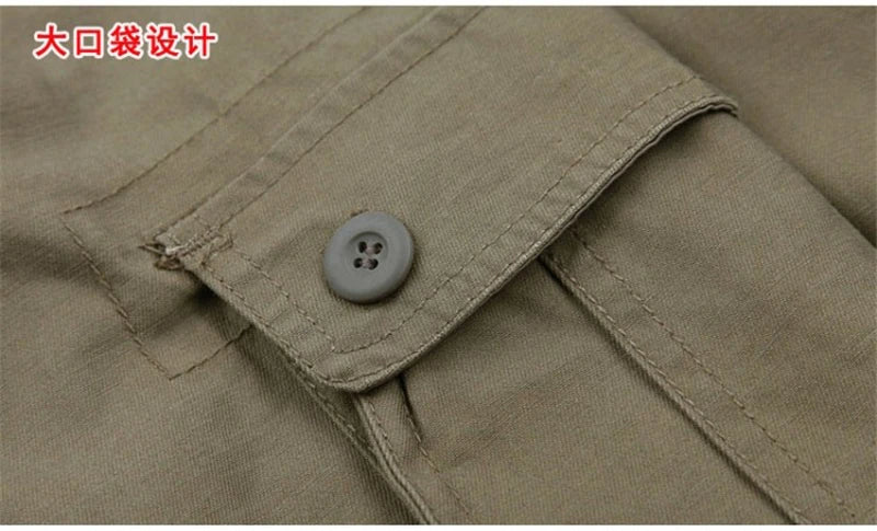 Pantalon cargo décontracté en coton pour homme