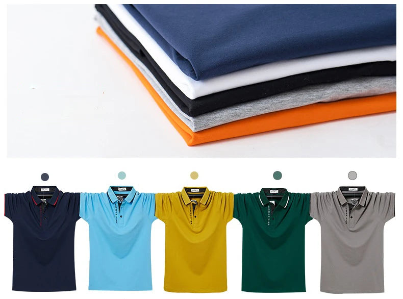 Polo d'été en coton respirant pour homme