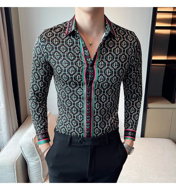 Luxus Herrenhemden, modisch, gestreift