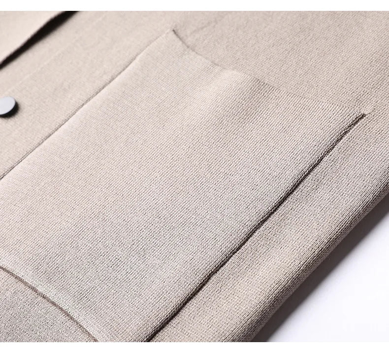 Cardigan à revers pour homme