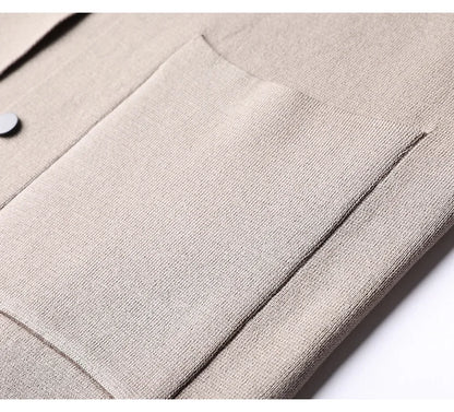 Cardigan à revers pour homme