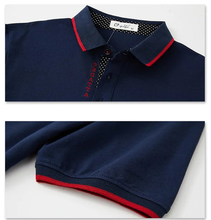 Polo d'été en coton respirant pour homme