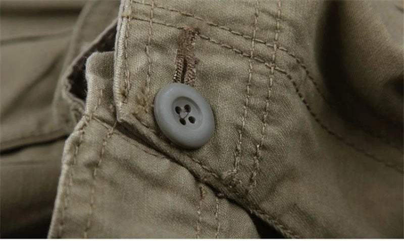 Pantalon cargo décontracté en coton pour homme