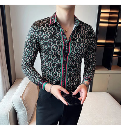 Luxus Herrenhemden, modisch, gestreift