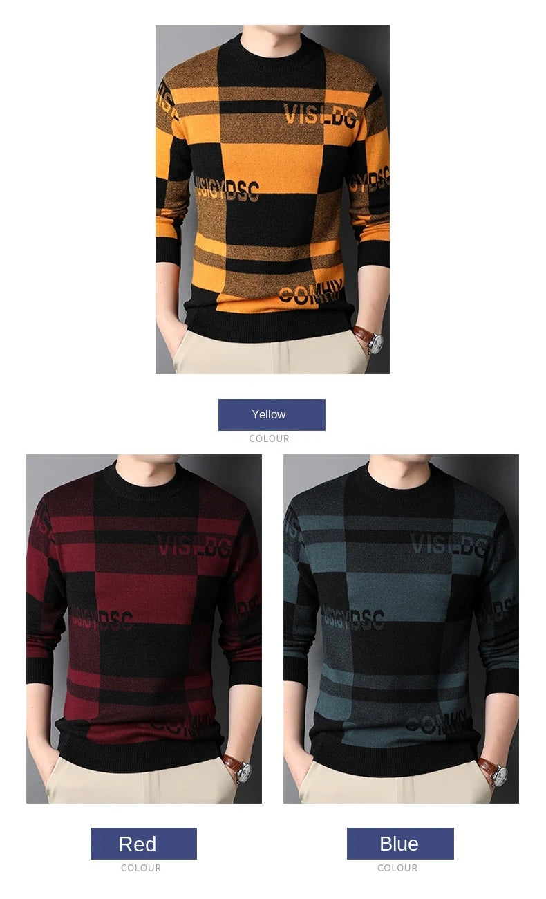 Pull en tricot de luxe pour homme