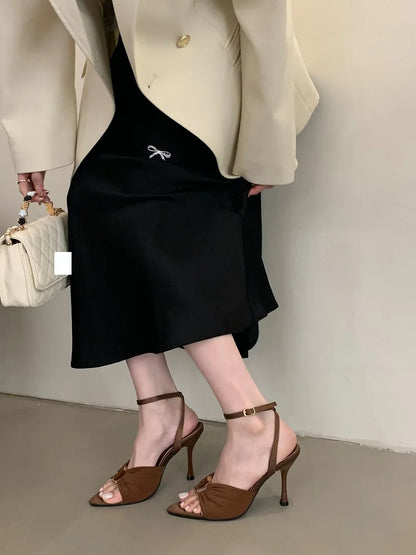 Sandales d'été à talons hauts et fins pour femme