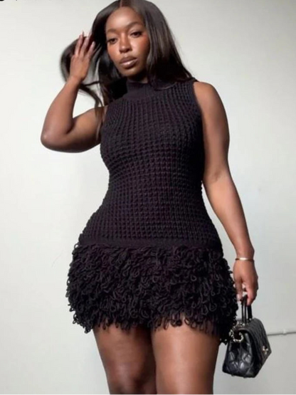 Robe au crochet Nibber pour femme, sexy et chic