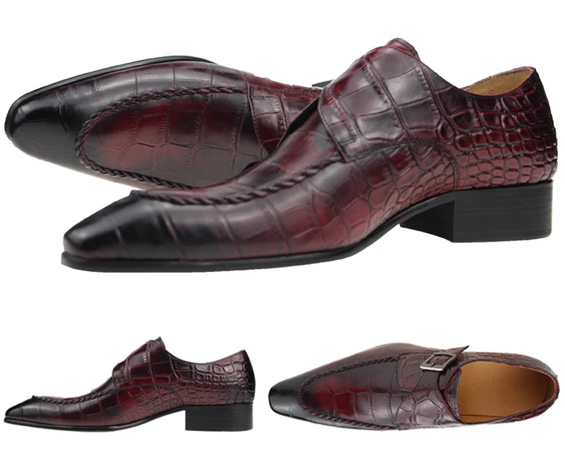 Chaussures Oxford pour hommes fabriquées sur mesure en cuir de vache véritable