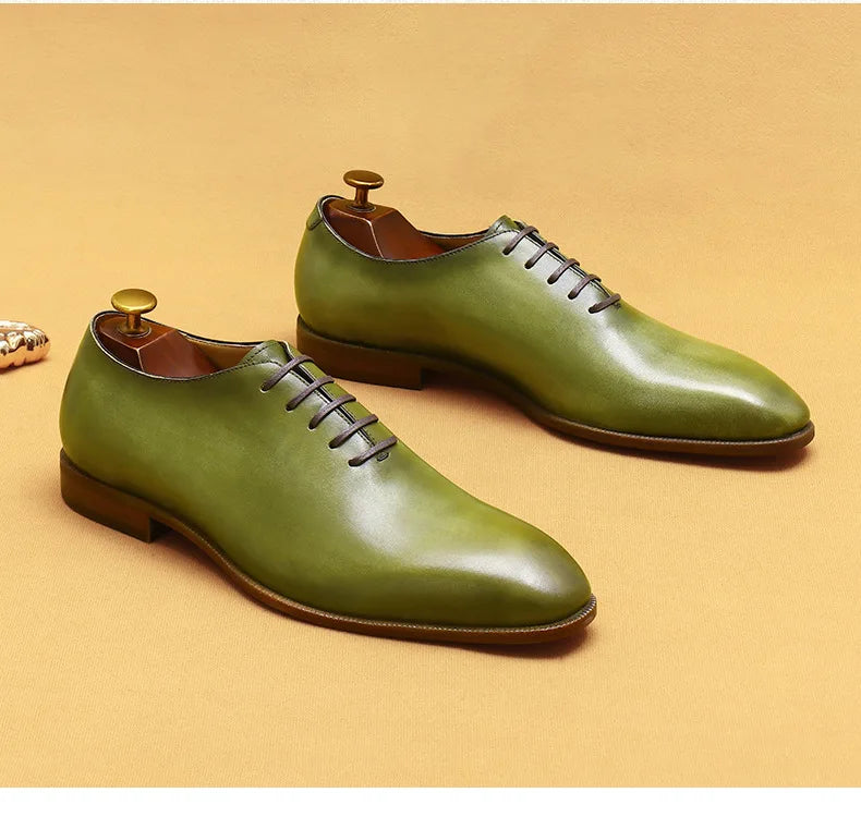 Chaussures Oxford à effet miroir pour hommes