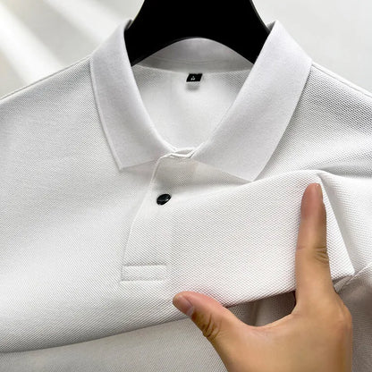 Polo homme 100 % coton, tendance été, décontracté, manches courtes