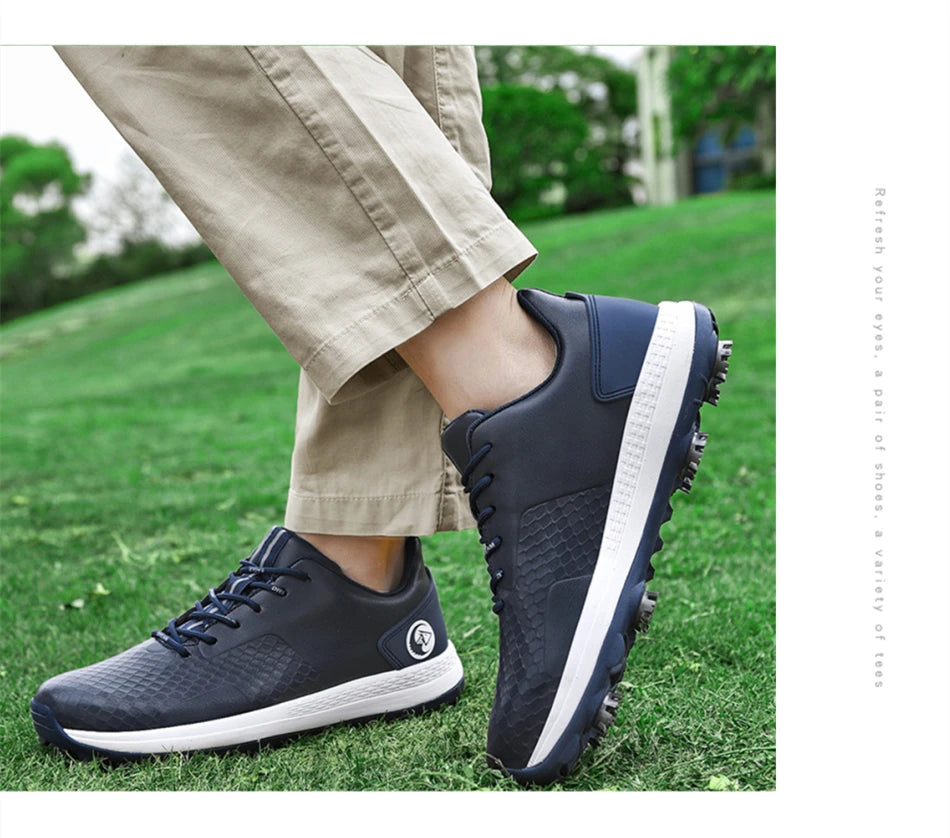 Chaussures de golf professionnelles de luxe pour hommes
