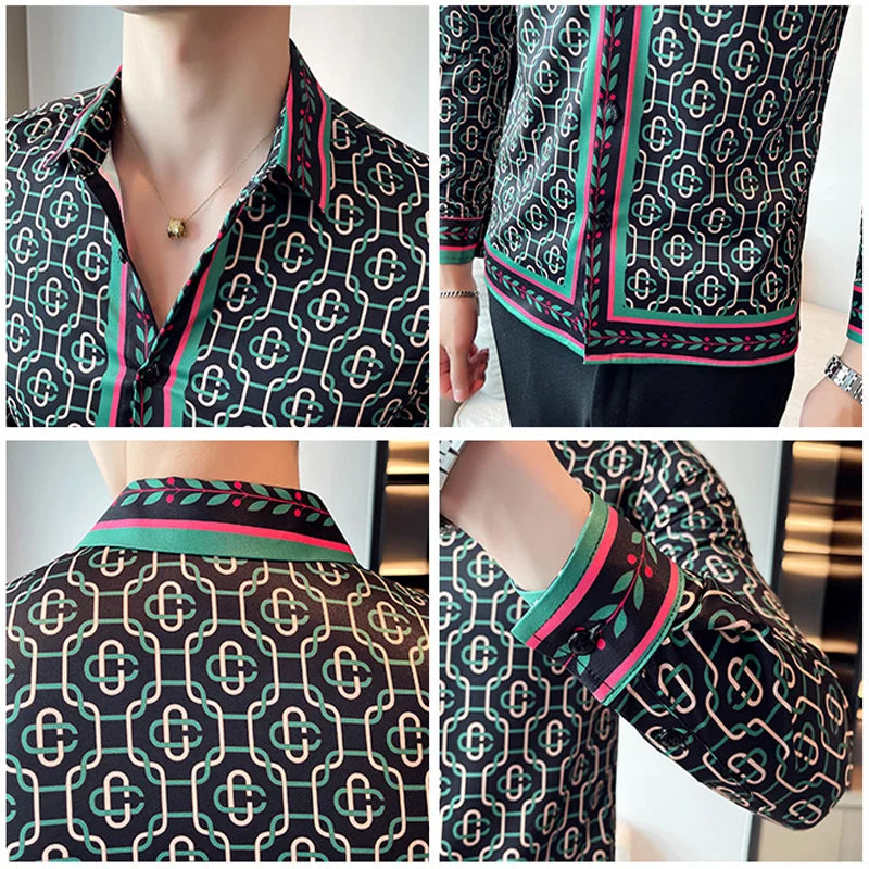 Luxus Herrenhemden, modisch, gestreift