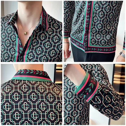 Luxus Herrenhemden, modisch, gestreift