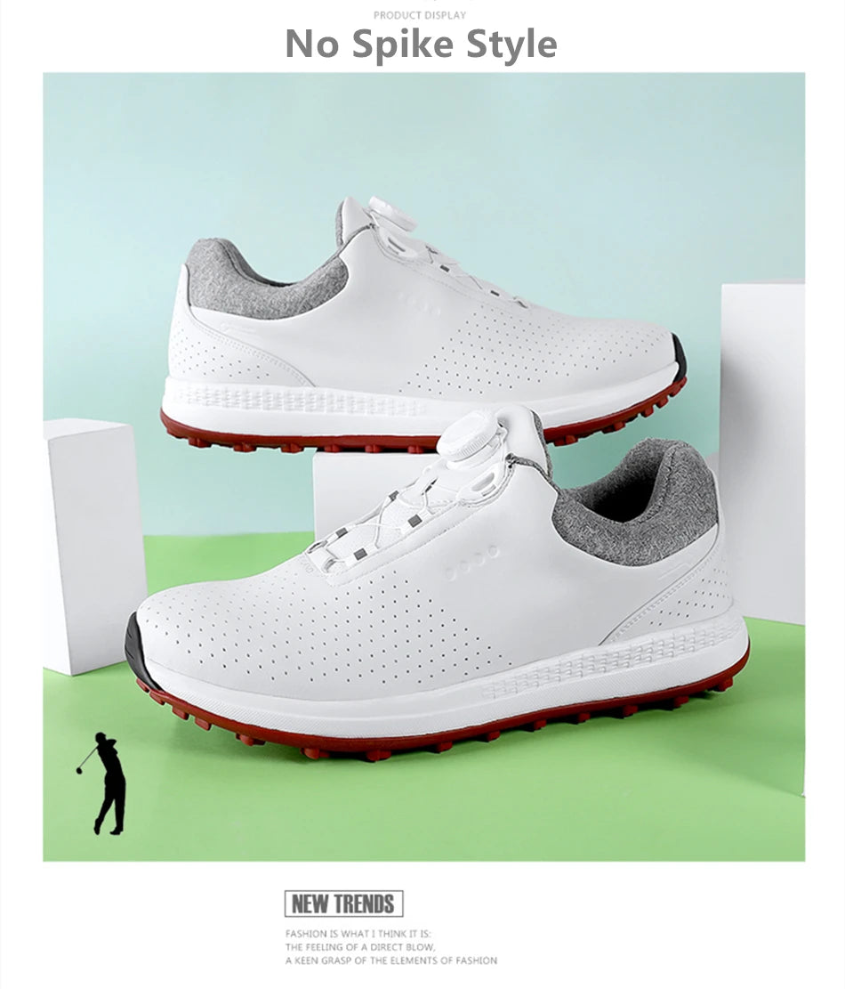 Chaussures de golf respirantes et luxueuses pour hommes