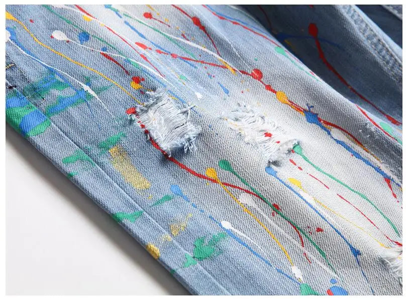 Short en jean bleu clair pour homme