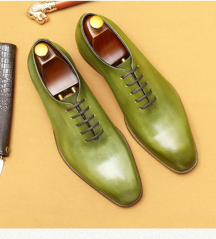 Chaussures Oxford à effet miroir pour hommes