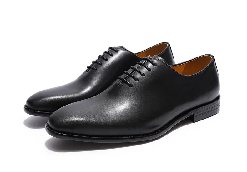 Chaussures Oxford en cuir véritable pour homme