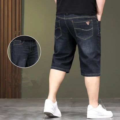 Short d'été en jean fin pour homme, extensible, ample